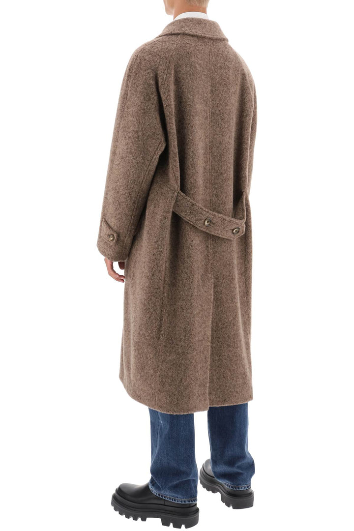 Melange Alpaca Double Breasted Coat - Dolce & Gabbana - Men