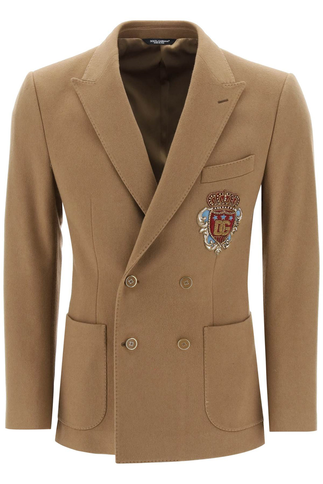 Wool & Cashmere Double Breasted Jacket - Dolce & Gabbana - Men