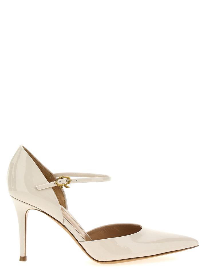 Patent Leather Pumps White