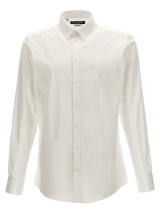 Logo Embroidery Shirt Shirt And Blouse White