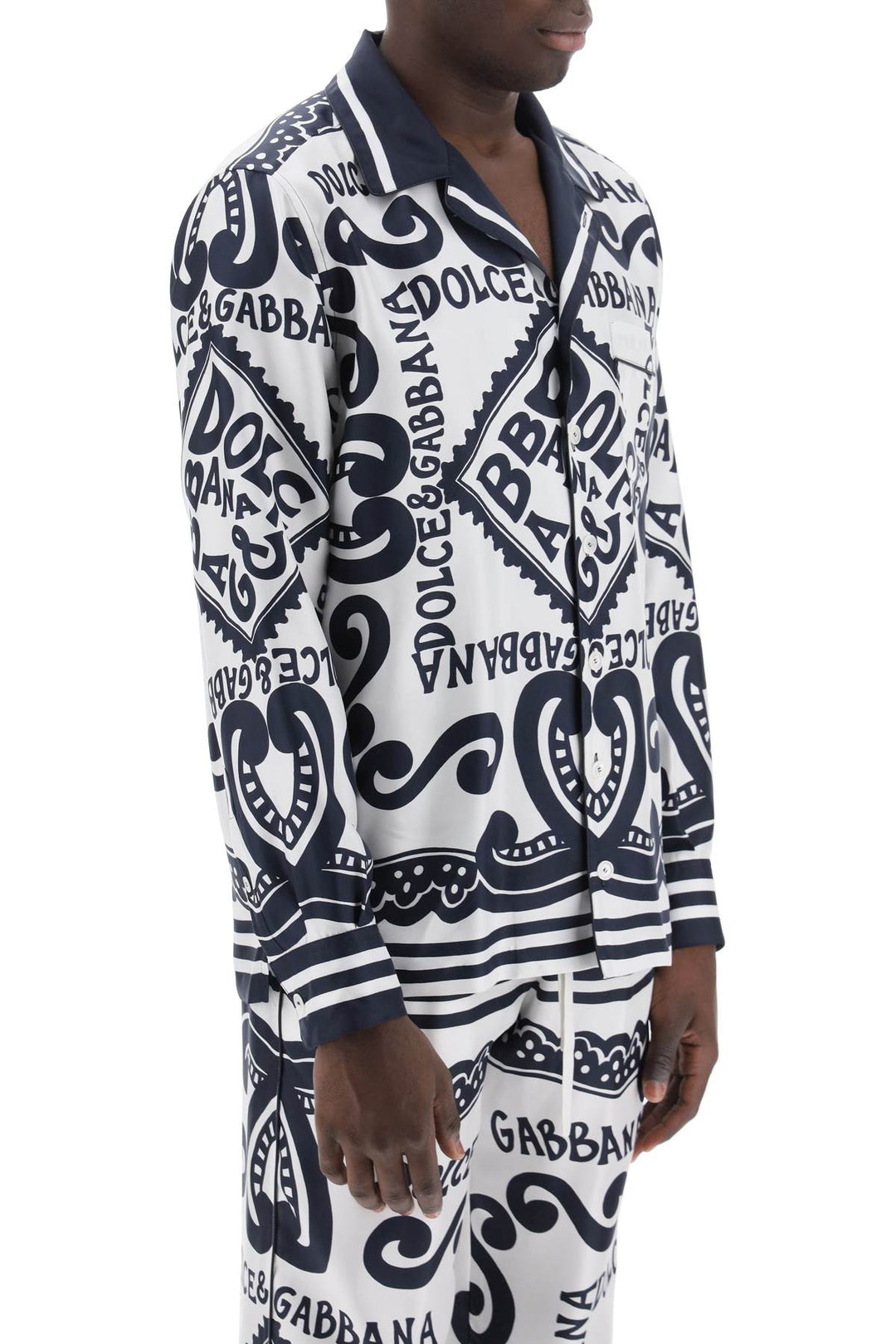 Pajama Shirt With Marina Print - Dolce & Gabbana - Men