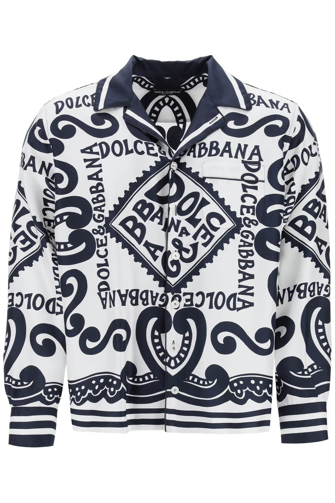 Pajama Shirt With Marina Print - Dolce & Gabbana - Men