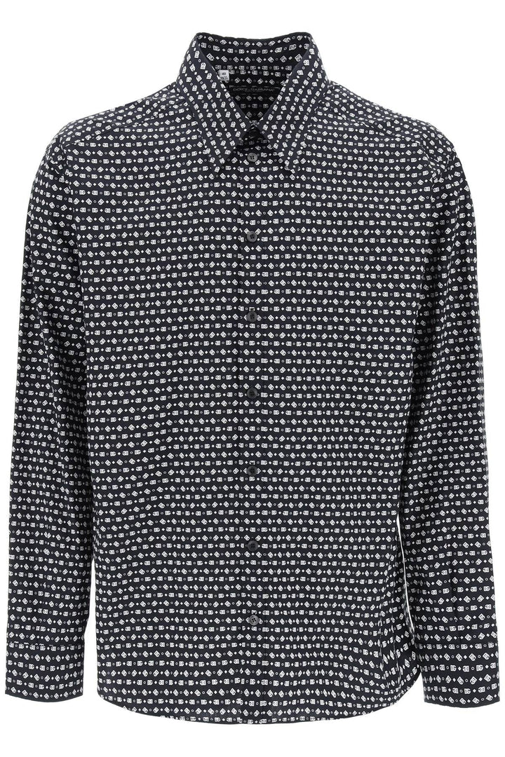 Micro Monogram Oversized Shirt - Dolce & Gabbana - Men