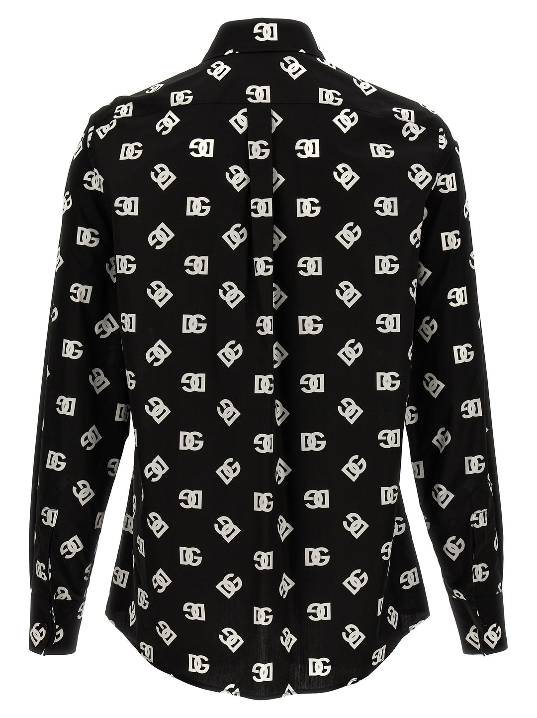 Logo Print Shirt Shirt, Blouse White/Black