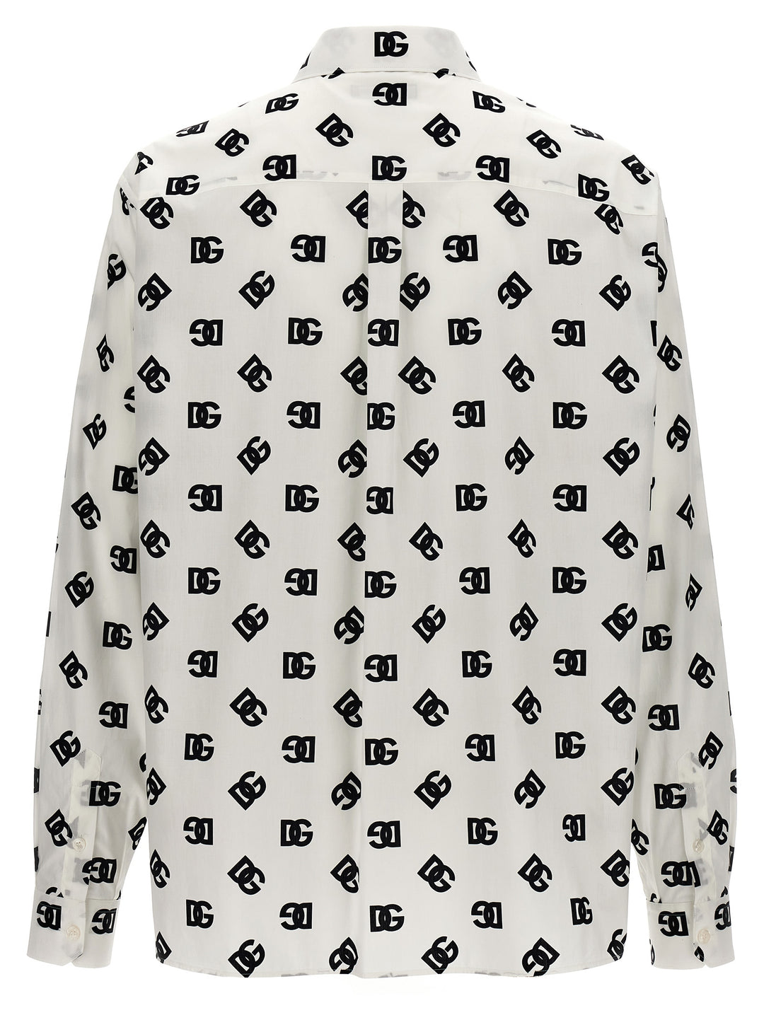 All Over Logo Shirt Shirt, Blouse White/Black