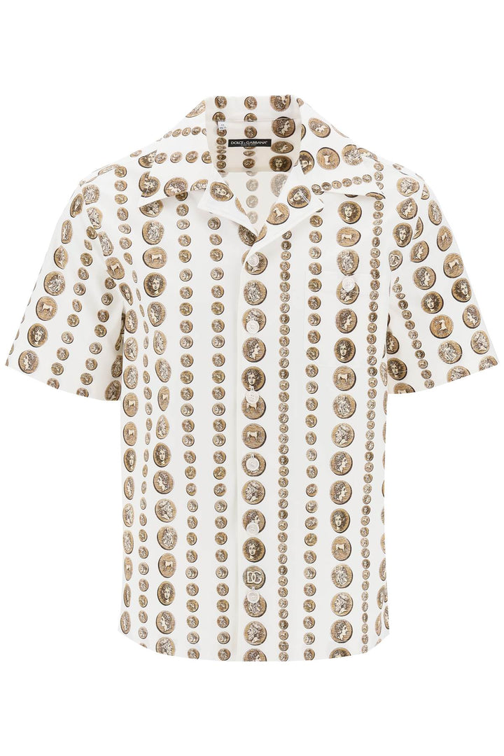 Coin Print Short Sleeve Shirt - Dolce & Gabbana - Men