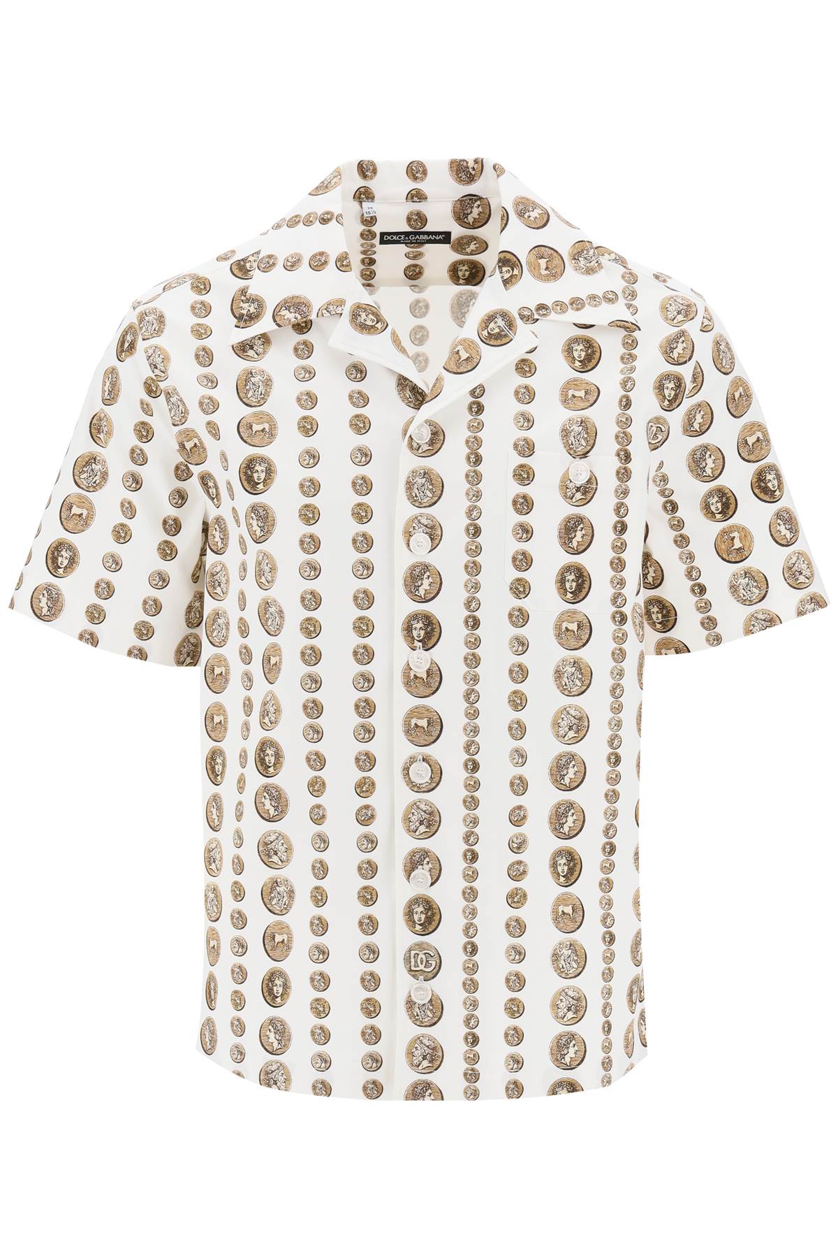 Shop Dolce & Gabbana Coin Print Short Sleeve Shirt