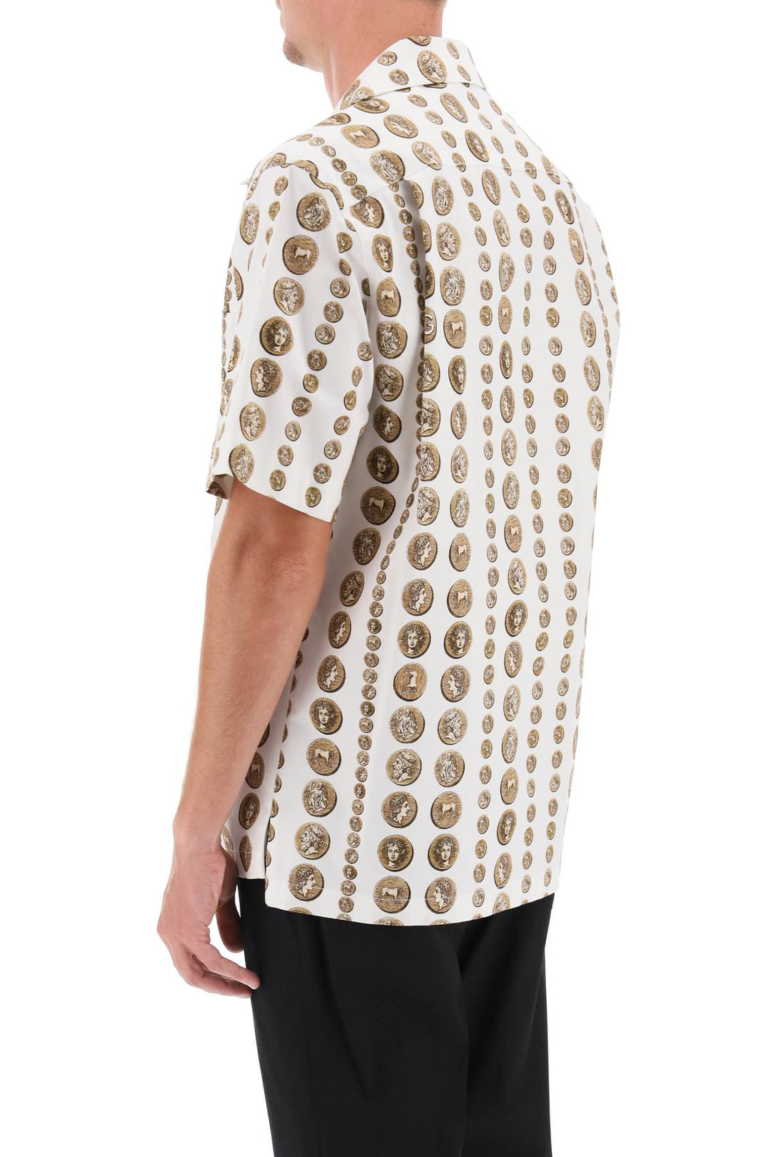 Coin Print Short Sleeve Shirt - Dolce & Gabbana - Men