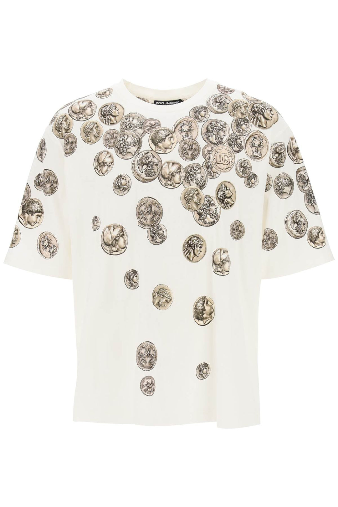 Coins Print Oversized T Shirt - Dolce & Gabbana - Men