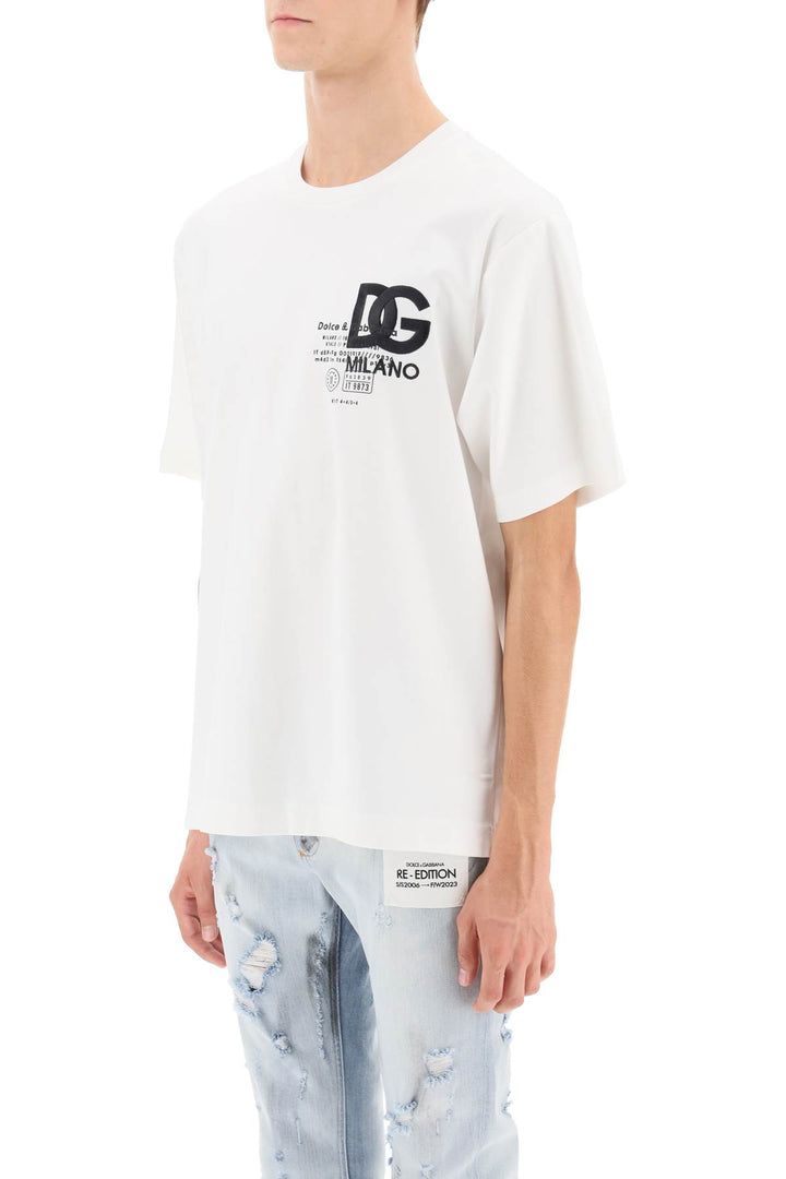 T Shirt With Embroidery And Prints - Dolce & Gabbana - Men