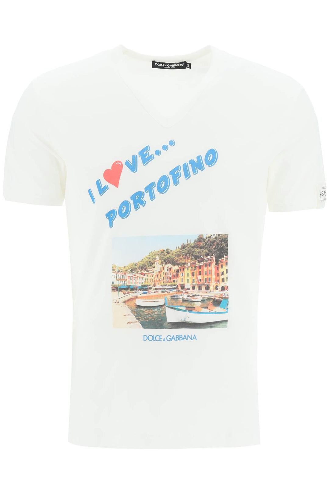 Portofino Print Re Edition T Shirt - Dolce & Gabbana - Men