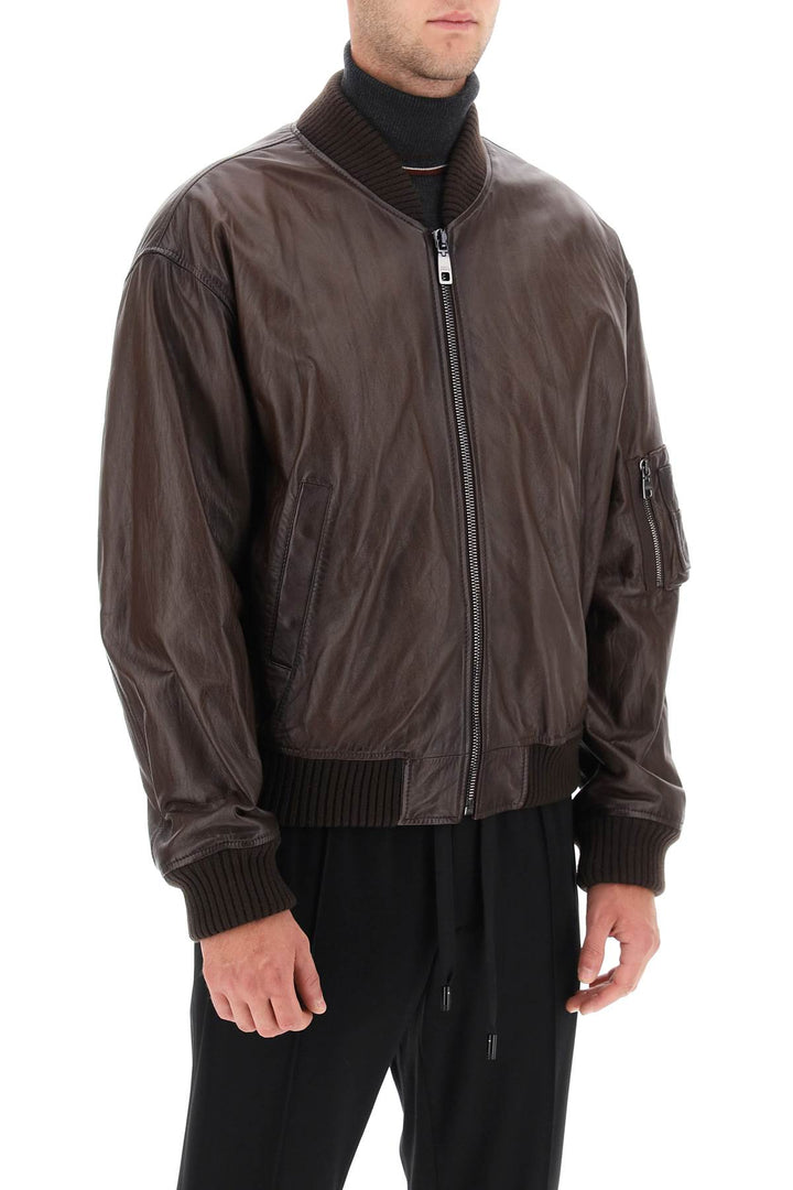 Nappa Bomber Jacket - Dolce & Gabbana - Men