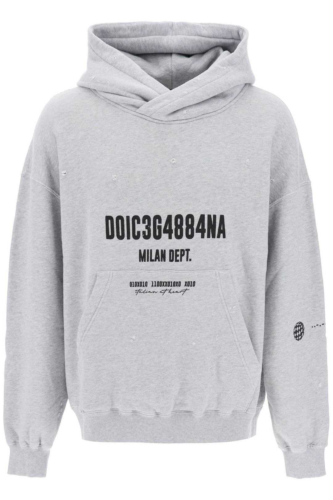 Distressed Effect Hoodie - Dolce & Gabbana - Men