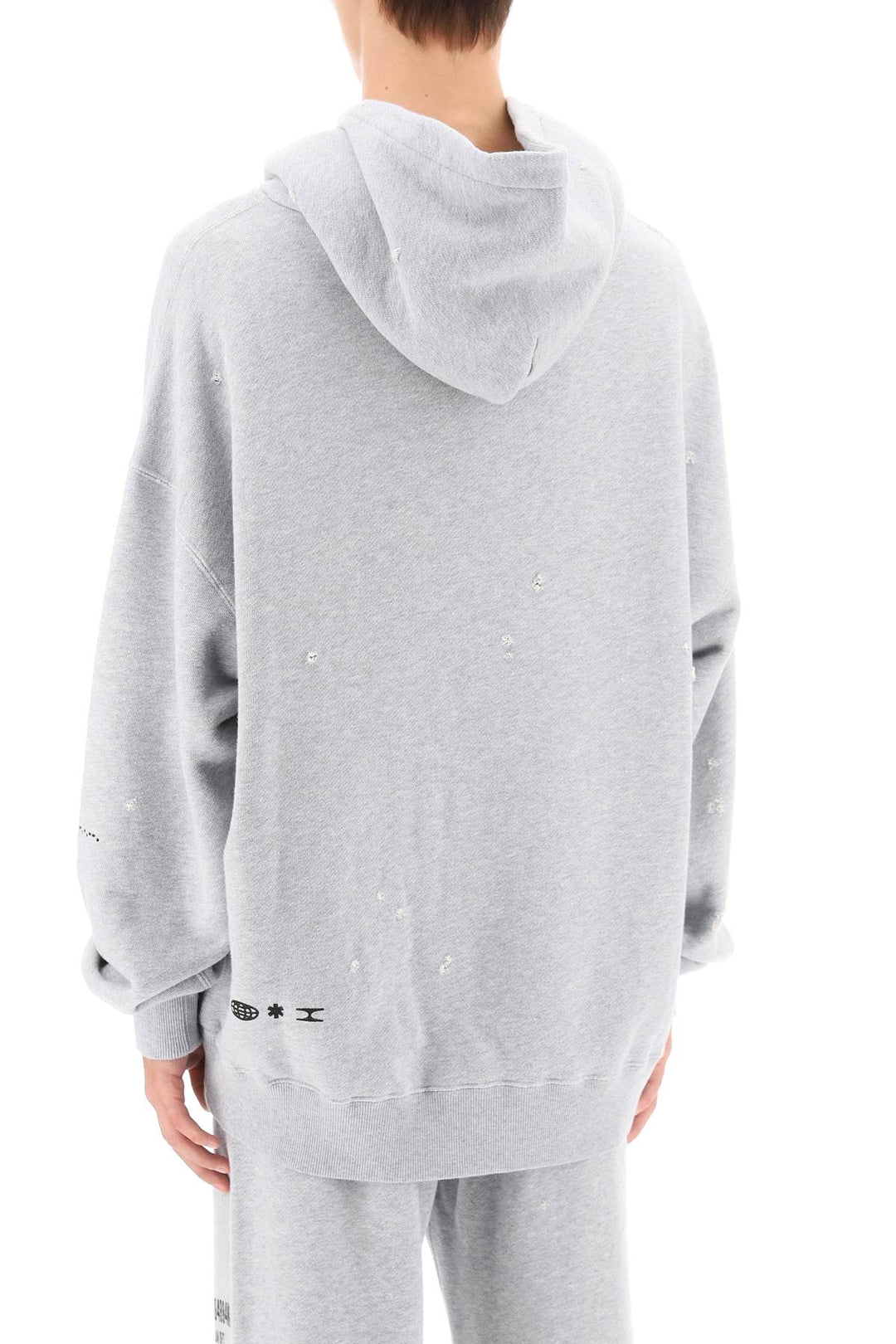 Distressed Effect Hoodie - Dolce & Gabbana - Men