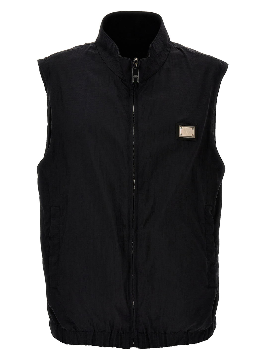 Logo Reversible Vest Gilet Black