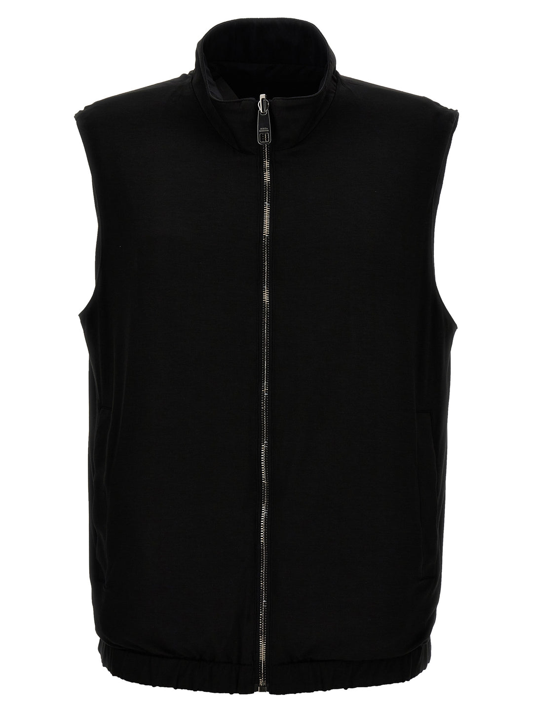 Logo Reversible Vest Gilet Black