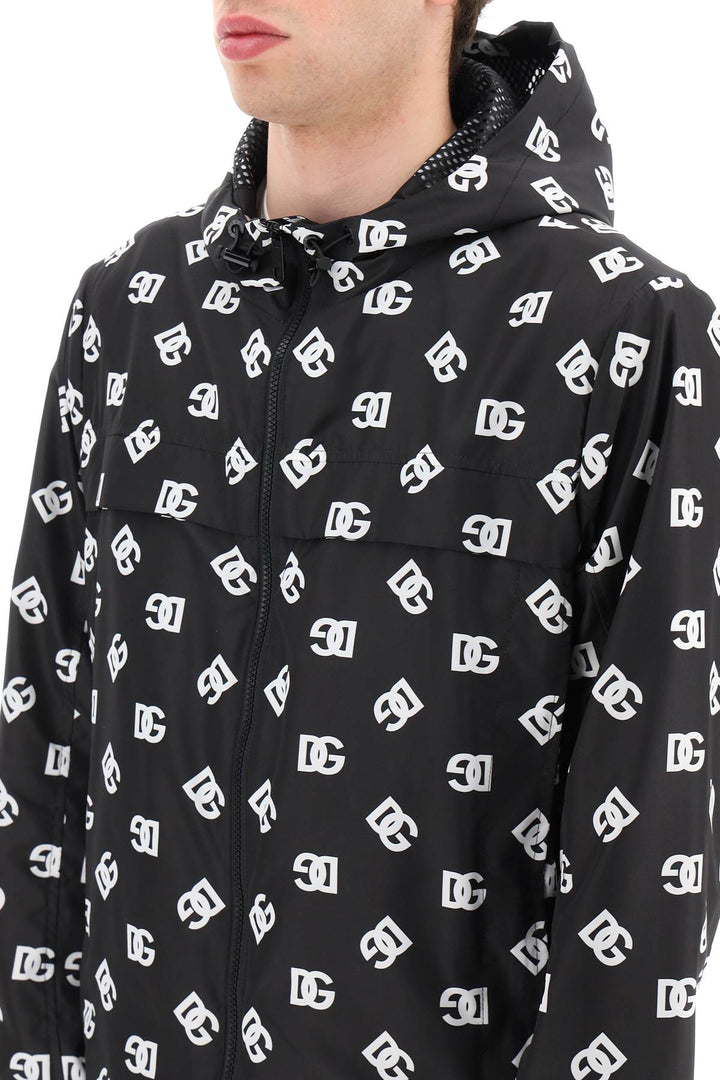 Dg Logo Hooded Windbreaker - Dolce & Gabbana - Men