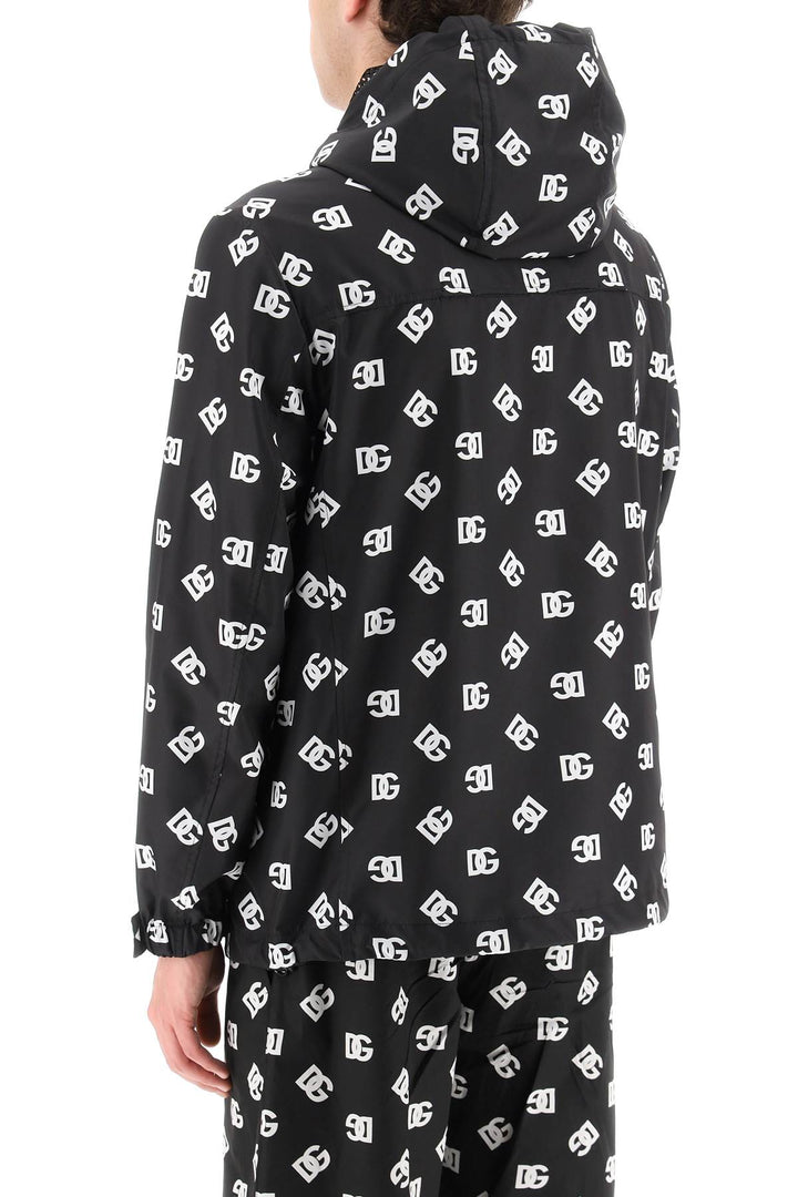 Dg Logo Hooded Windbreaker - Dolce & Gabbana - Men