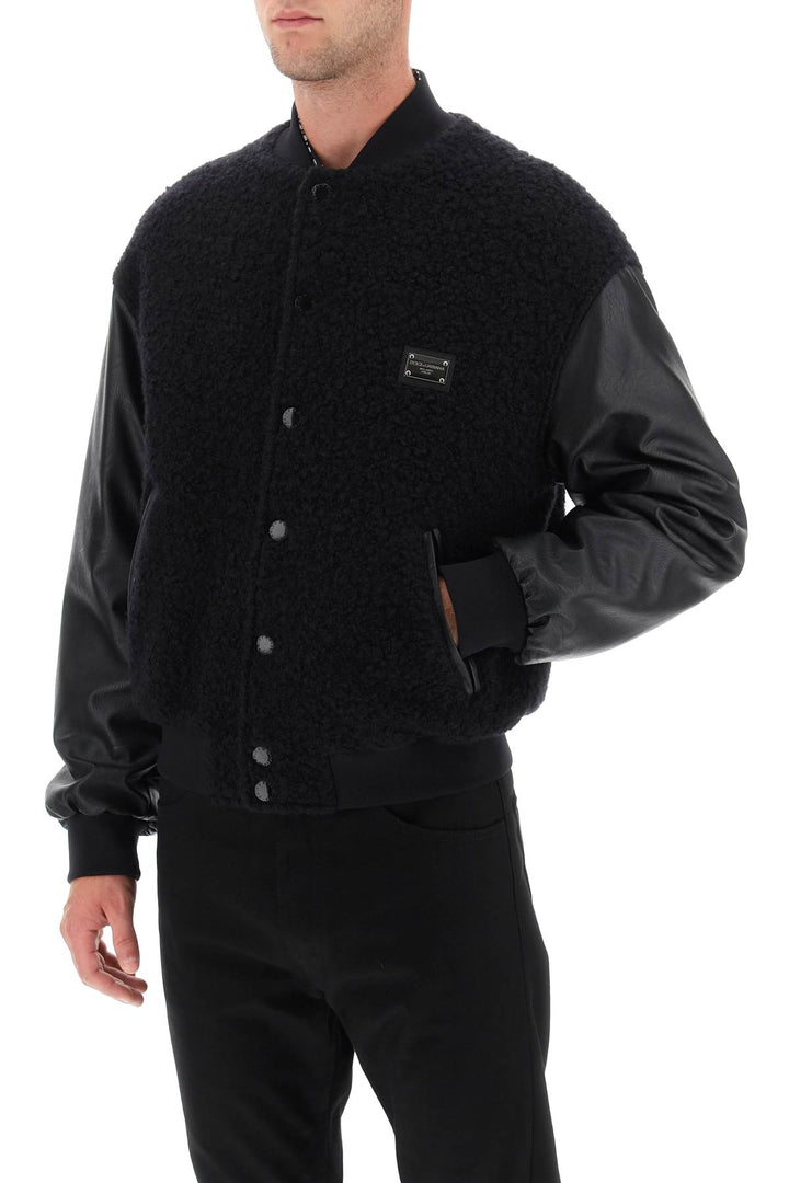 Wool Teddy Bomber Jacket - Dolce & Gabbana - Men