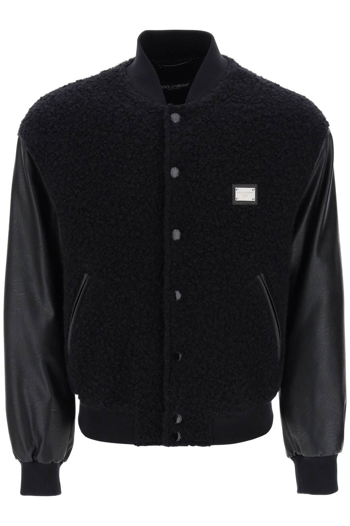 Wool Teddy Bomber Jacket - Dolce & Gabbana - Men