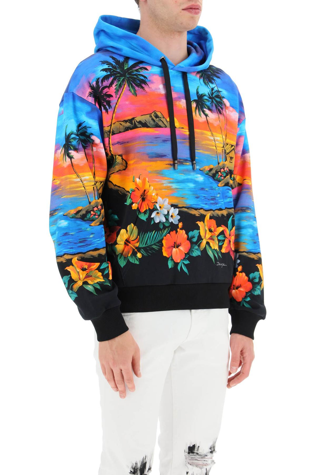 Hawaii Print Hoodie - Dolce & Gabbana - Men