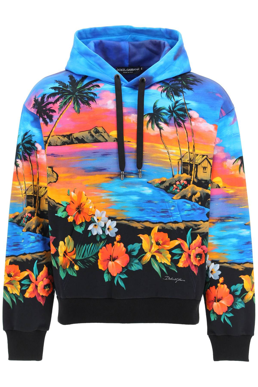 Hawaii Print Hoodie - Dolce & Gabbana - Men