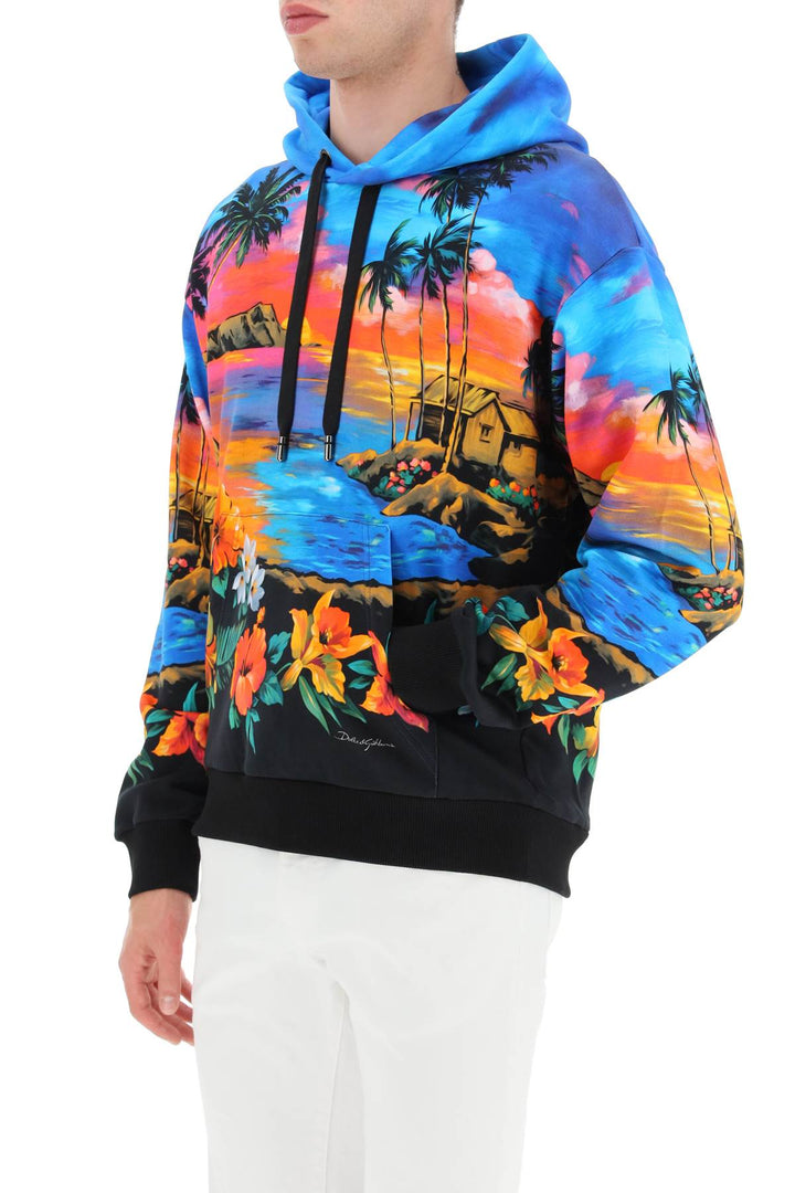 Hawaii Print Hoodie - Dolce & Gabbana - Men