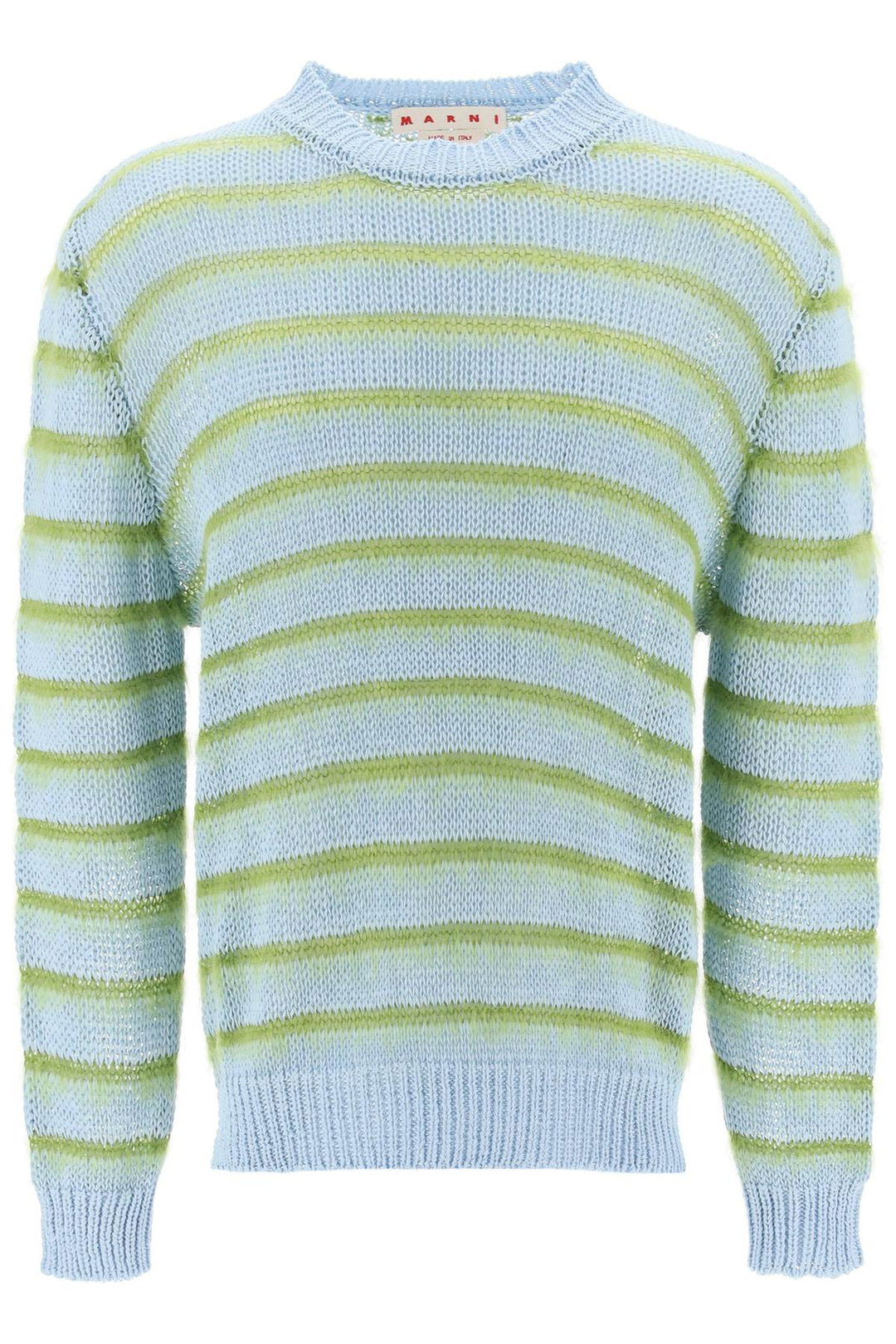 Sweater In Striped Cotton And Mohair - Marni - Men