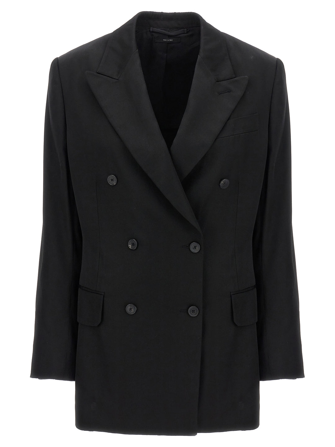 Double-Breasted Blazer Jackets Black