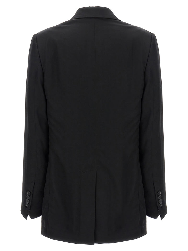 Double-Breasted Blazer Jackets Black