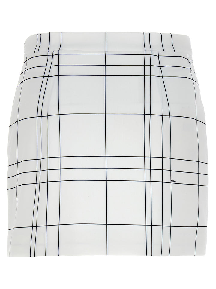 Patterned Skirt Skirts White/Black