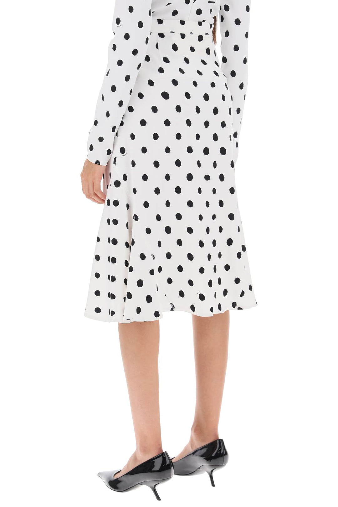 Polka Dot Flared Skirt - Marni - Women