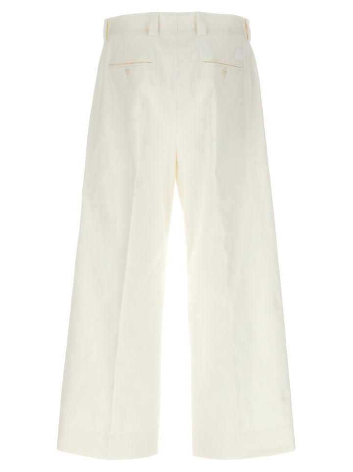 Loose Leg Pants White