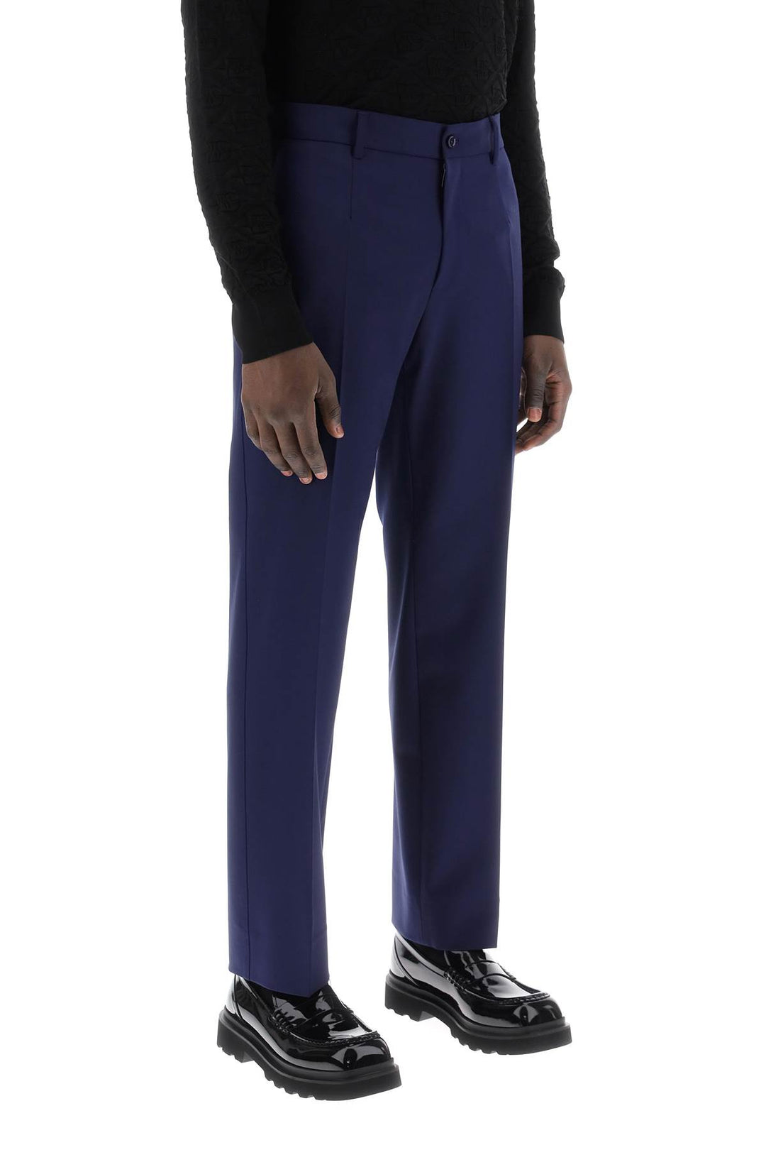 Pantaloni Sartoriali In Lana Stretch - Dolce & Gabbana - Men