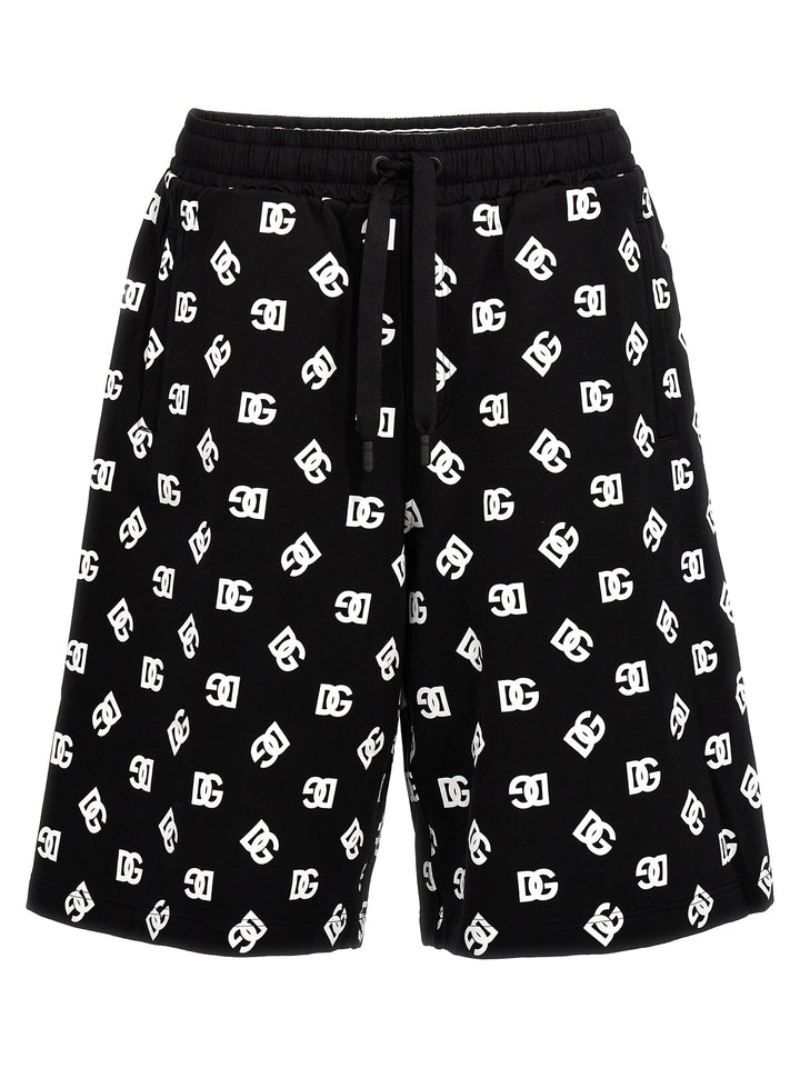 All Over Logo Bermuda Shorts Bermuda, Short White/Black