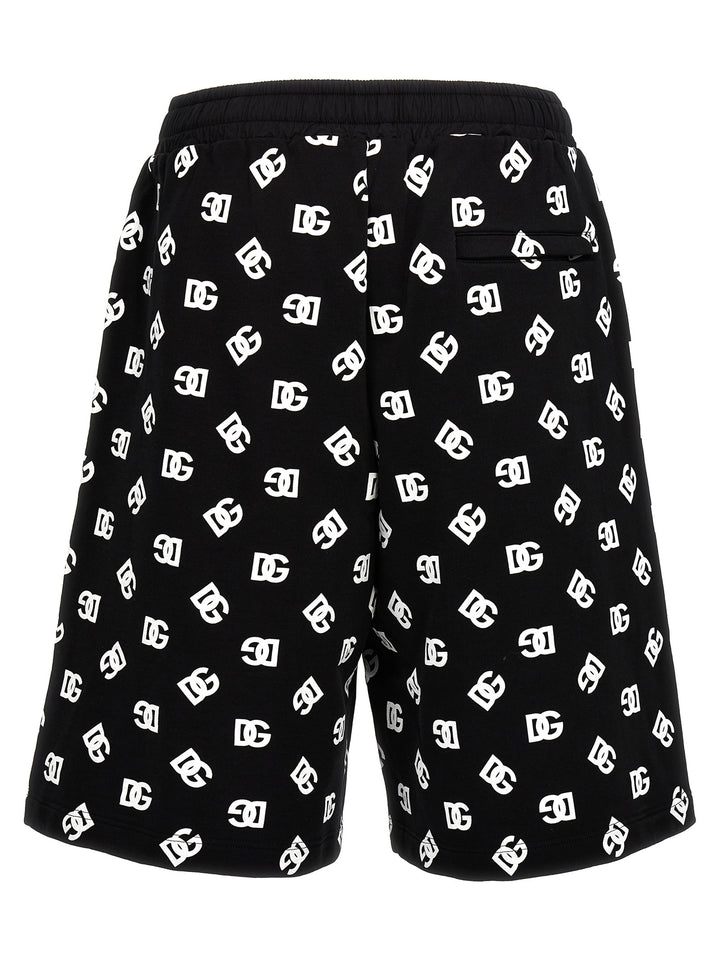 All Over Logo Bermuda Shorts Bermuda, Short White/Black