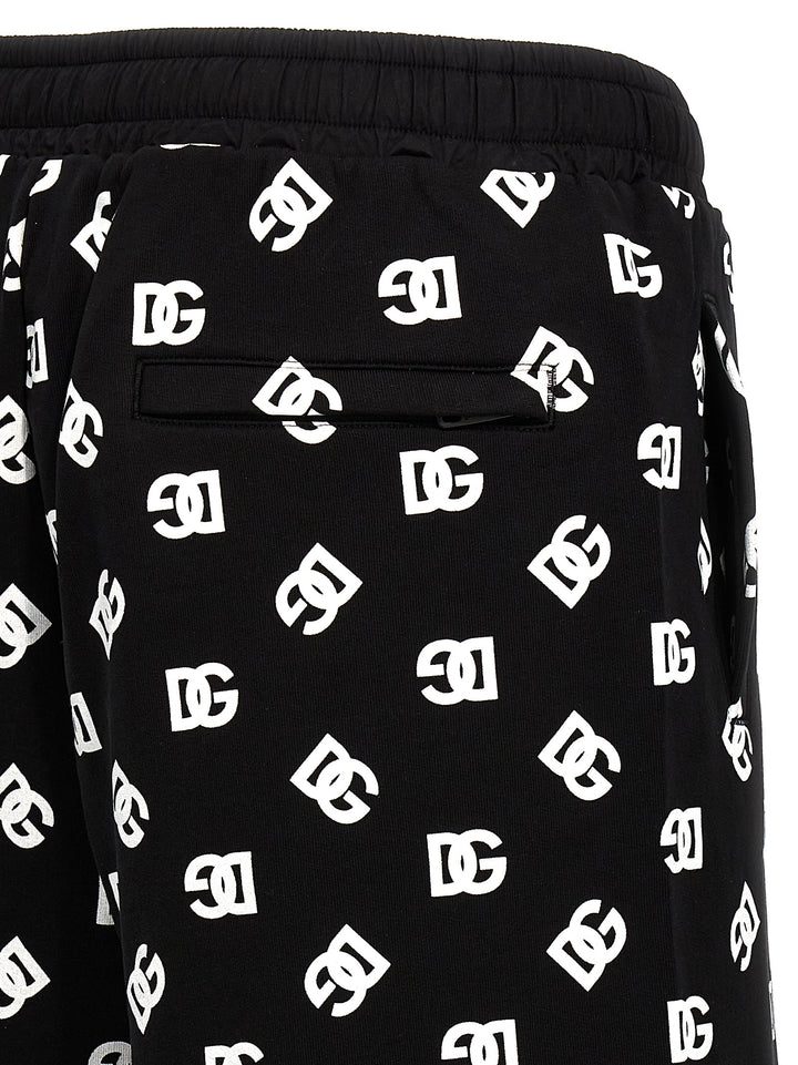 All Over Logo Bermuda Shorts Bermuda, Short White/Black