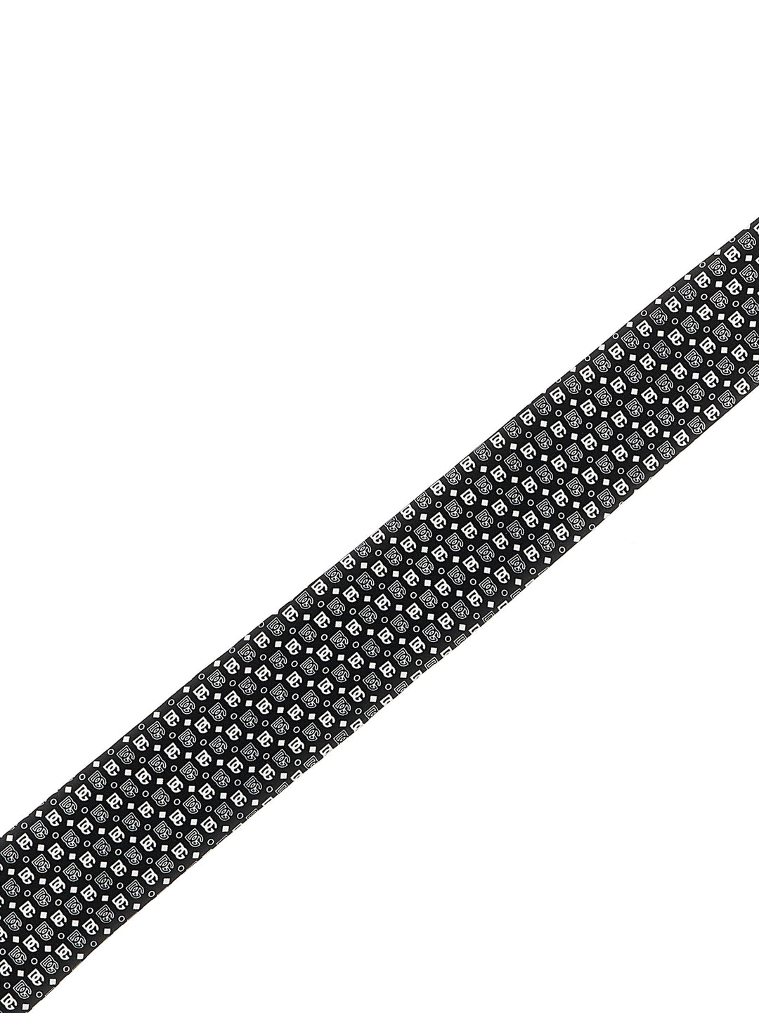 Logo Tie Ties, Papillon White/Black