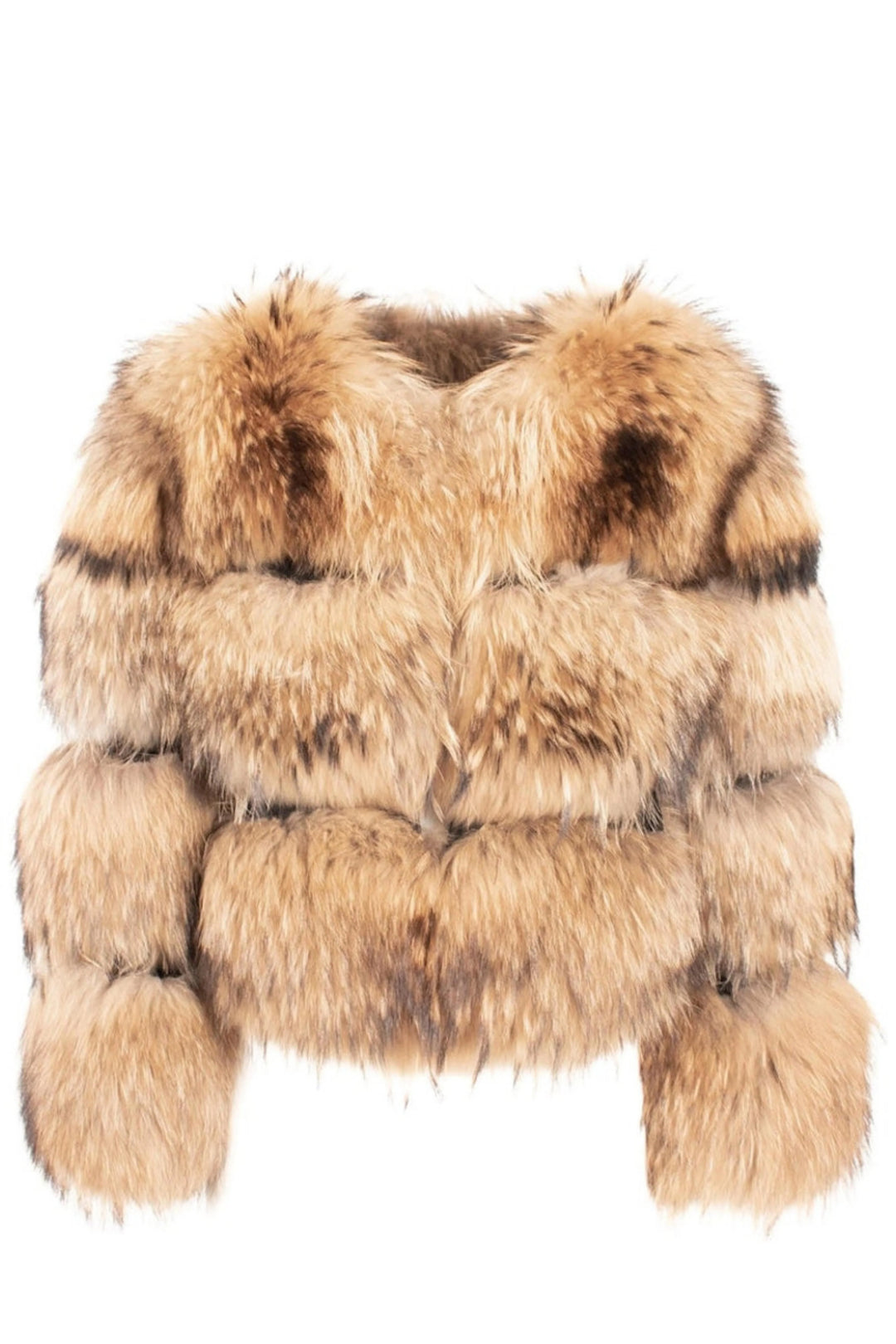 Raton Beige Jacket in Raccoon Fur