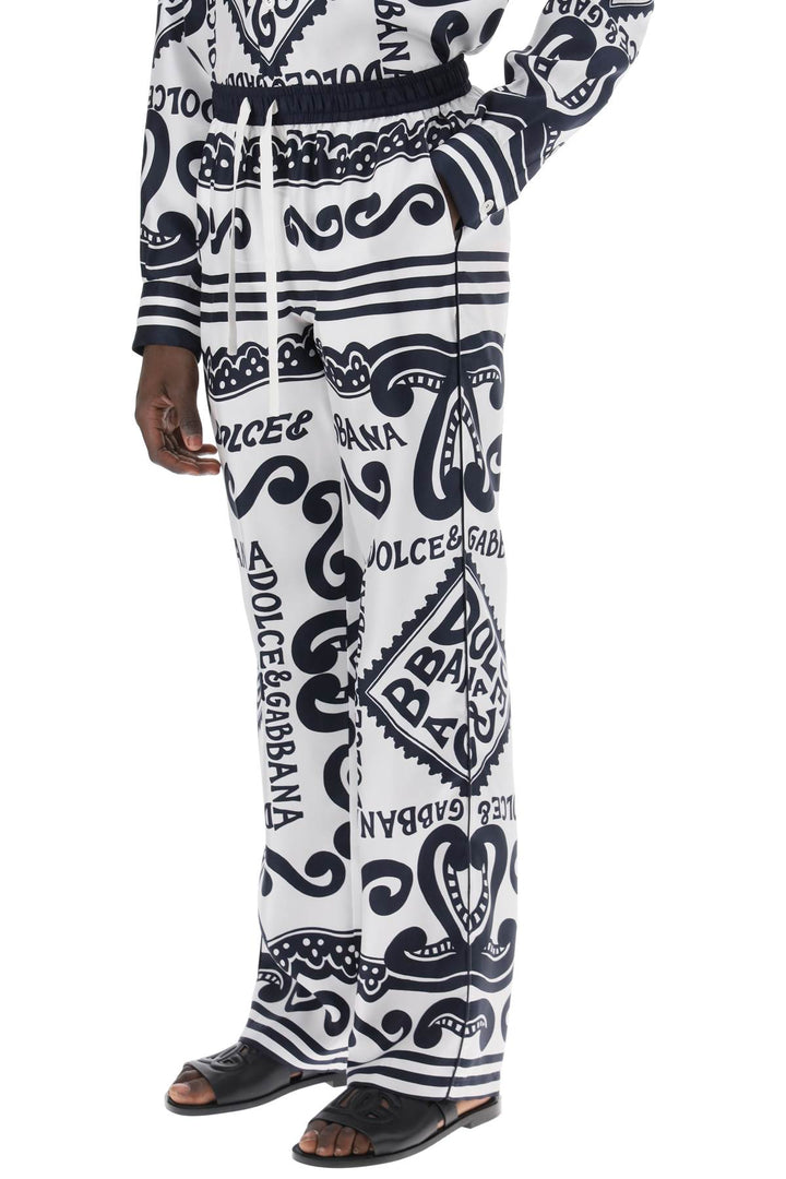 Pajama Pants With Marina Print - Dolce & Gabbana - Men