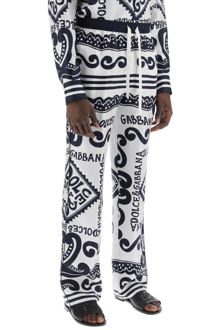 Pajama Pants With Marina Print - Dolce & Gabbana - Men