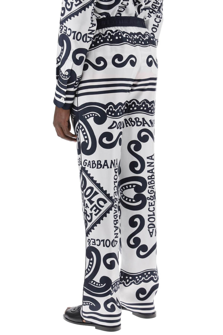 Pajama Pants With Marina Print - Dolce & Gabbana - Men