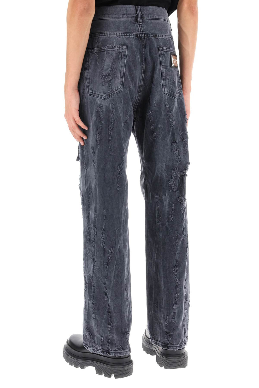 Destroyed Effect Jeans - Dolce & Gabbana - Men