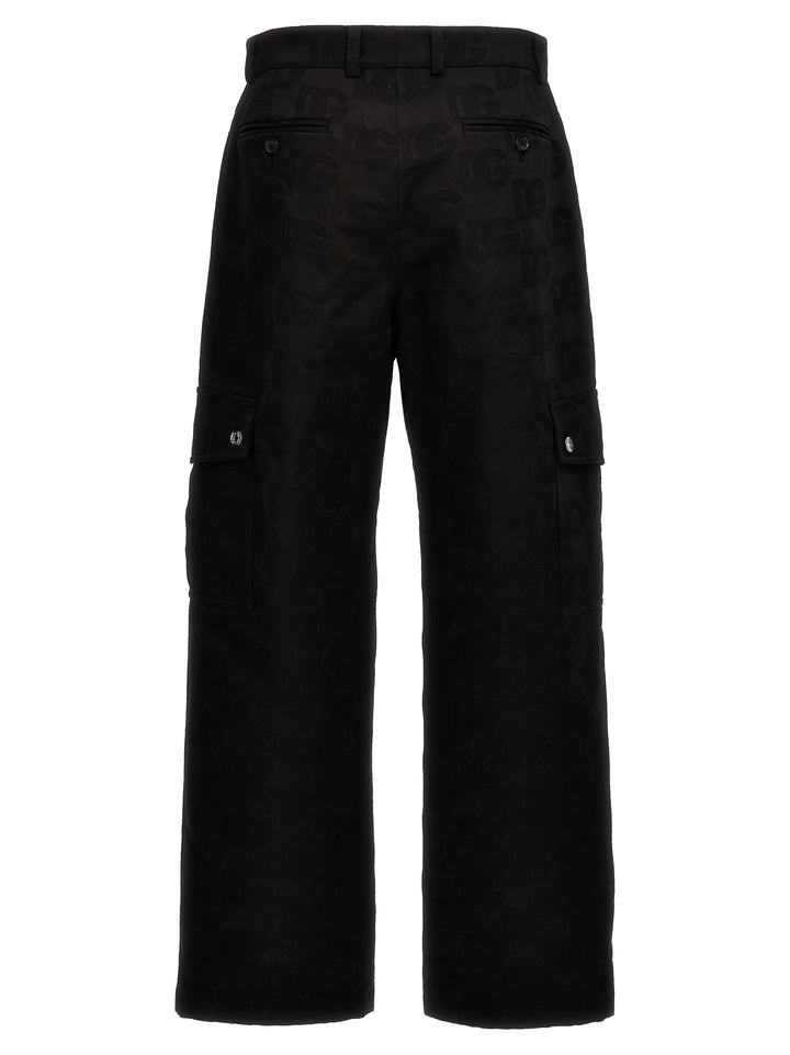 Dg Jaquard Pants Black