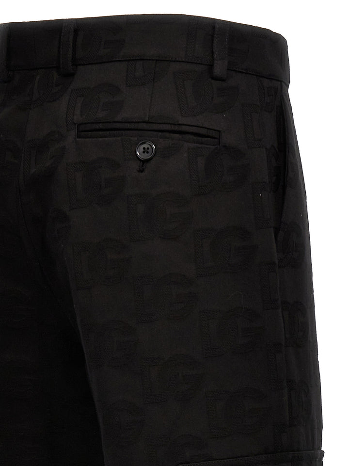 Dg Jaquard Pants Black