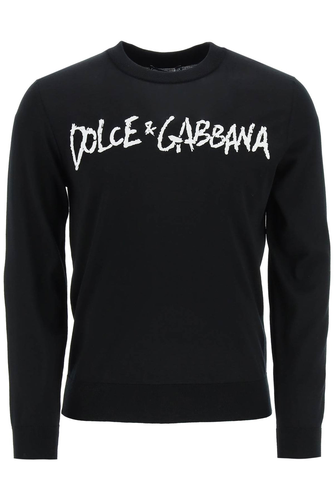 Logo Embroidered Light Wool Sweater - Dolce & Gabbana - Men