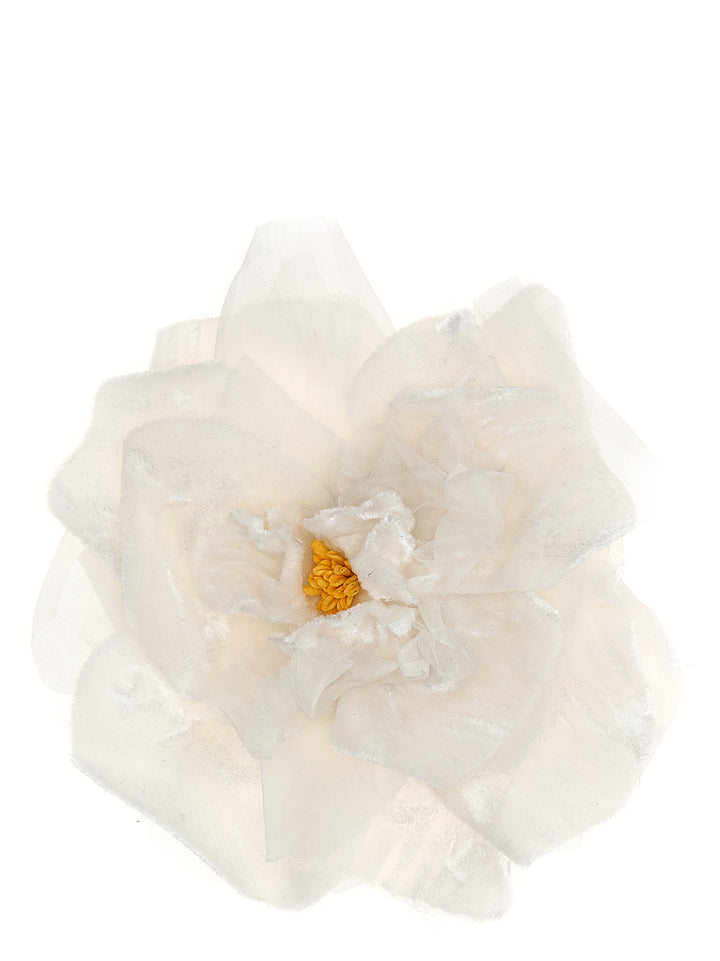 Flower Brooch Jewelry White