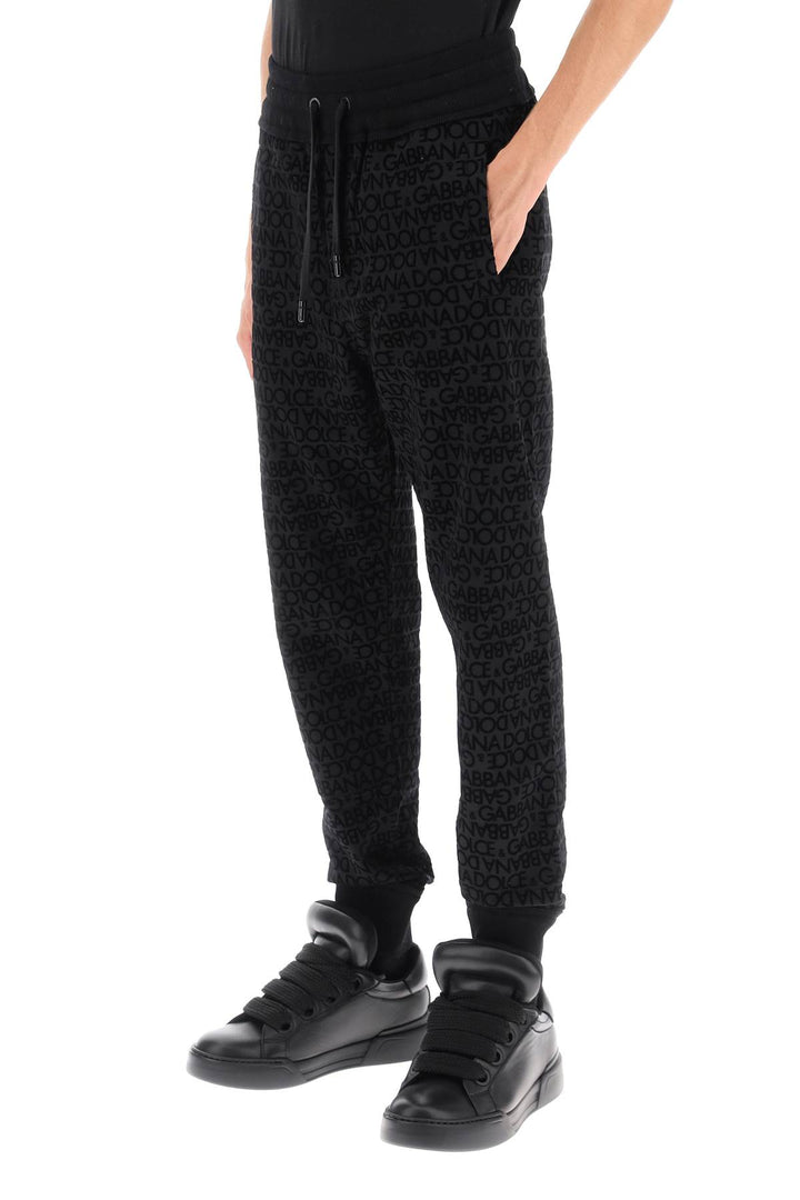 Flocked Logo Joggers - Dolce & Gabbana - Men