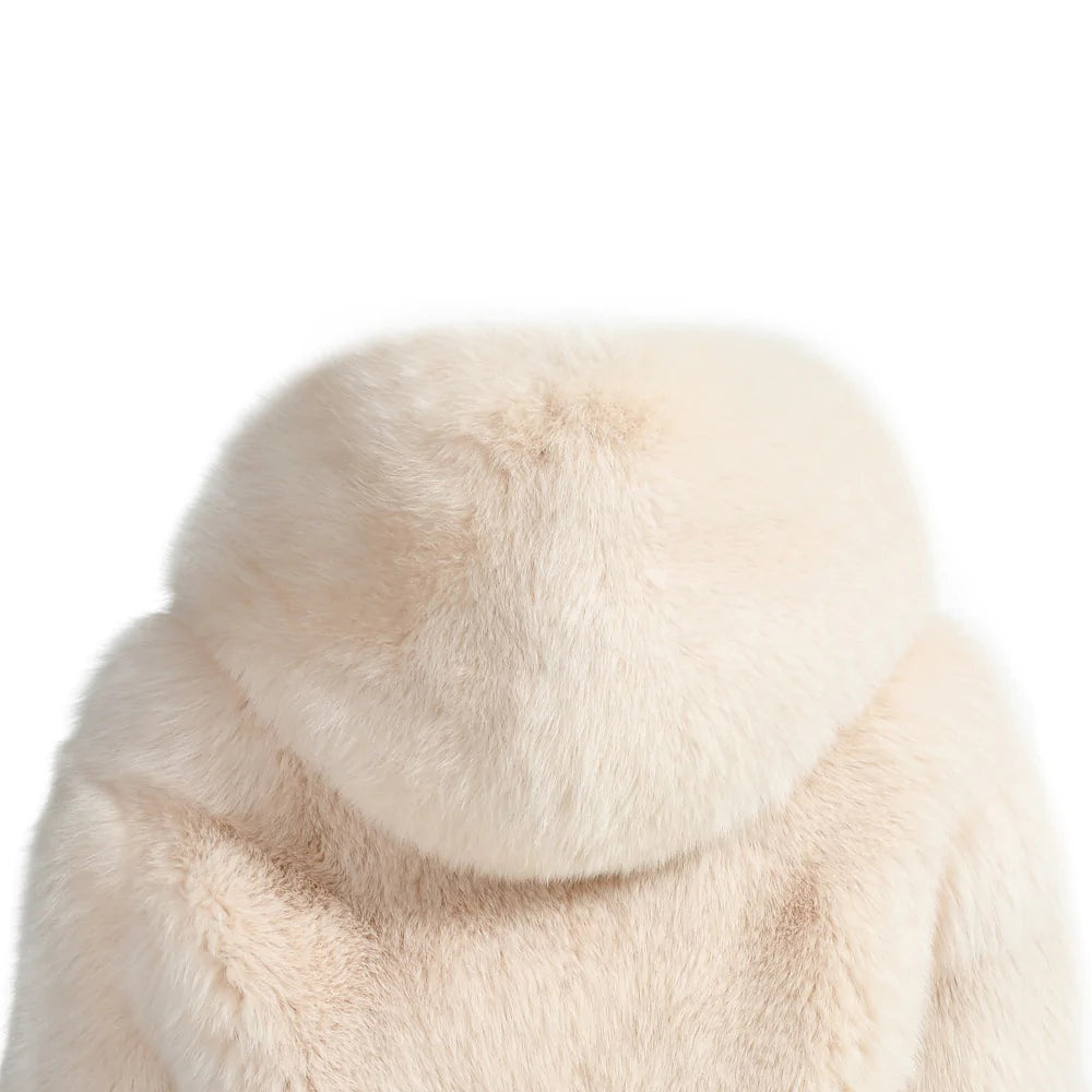Extreme White Fox Fur Jacket