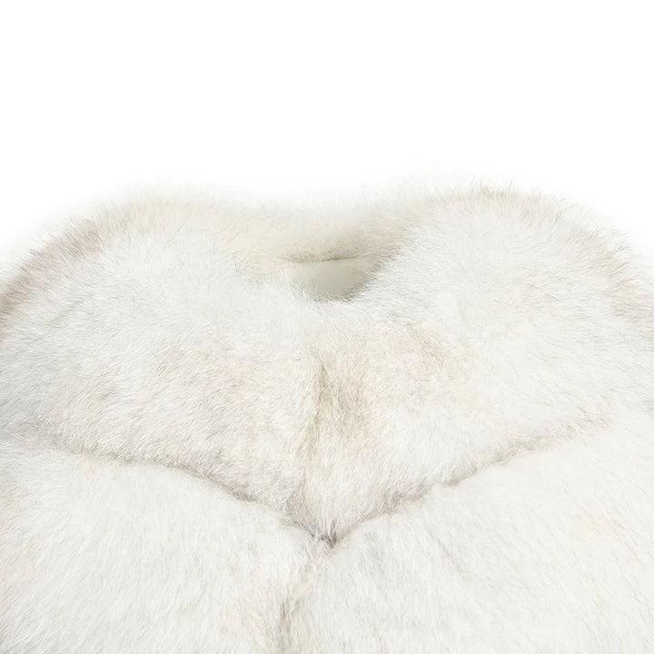 Roxanne White Fox Fur Vest